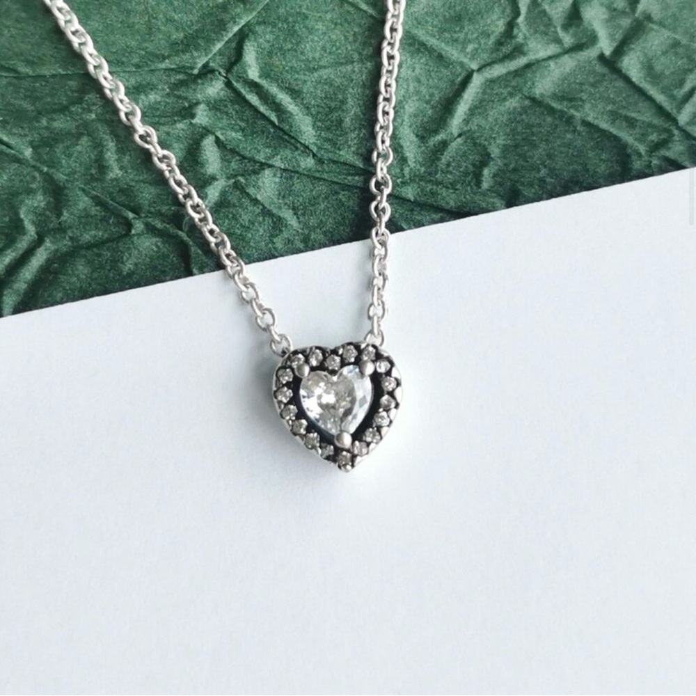 Pandora Silver Heart pendant necklace